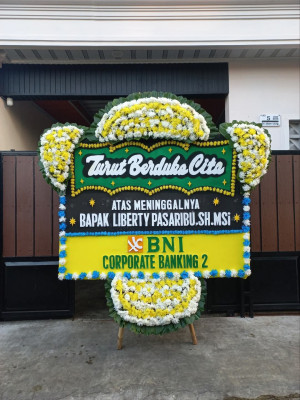 Papan Bunga Duka di Siantar Selatan