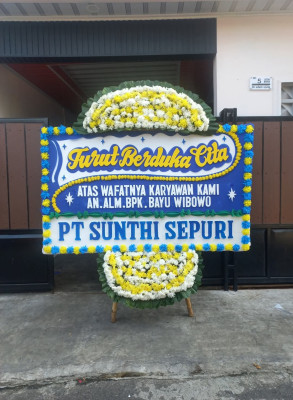 Papan Bunga Duka di Siantar Selatan