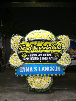 Papan Bunga Duka di Siantar Selatan